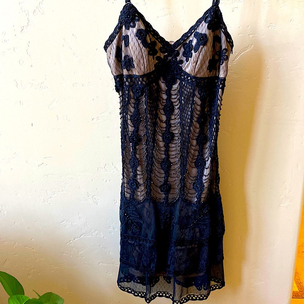 Black beaded dress
